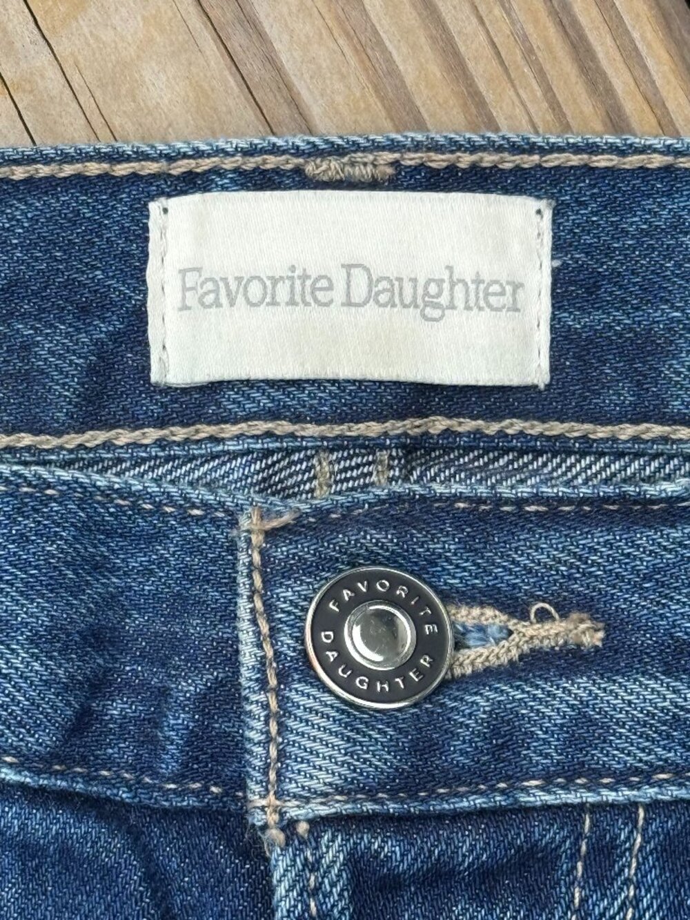 Favorite Daughter sz23 Ollie Wide Leg Jeans Y2K Clean Girl Baggy Denim 3582